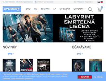Tablet Screenshot of dvdbest.sk